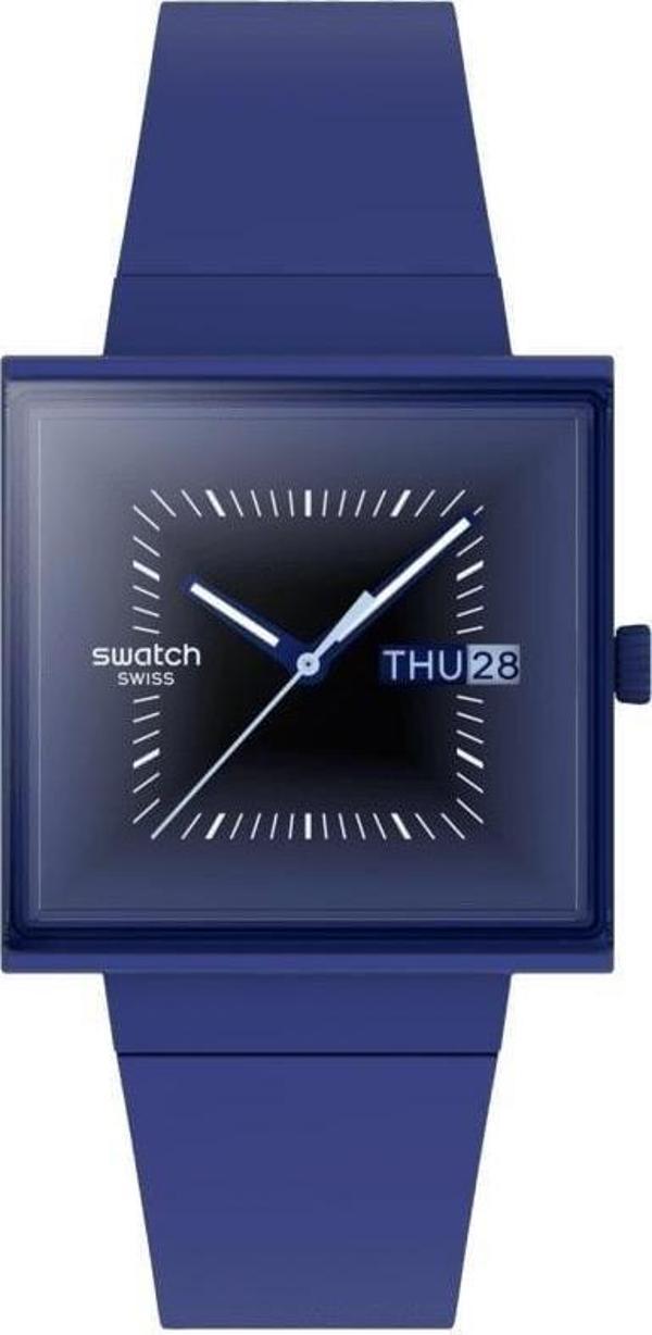 Swatch SQUARELY BLACKLIGHT SO34N700 Kol Saati - Image 1