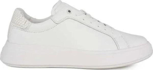 Calvin Klein Düz Taban Deri Erkek Beyaz Sneaker - Image 1