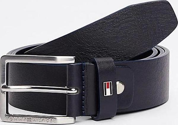 Tommy Hilfiger Erkek Siyah Ayarlanabilir Tokalı Deri Kemer - Image 1