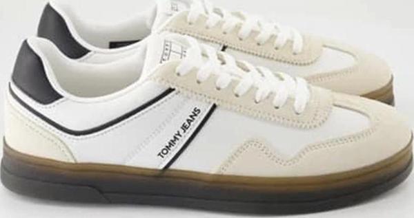 Tommy Hilfiger Erkek Beyaz Greenwich Süet Sneaker - Image 1