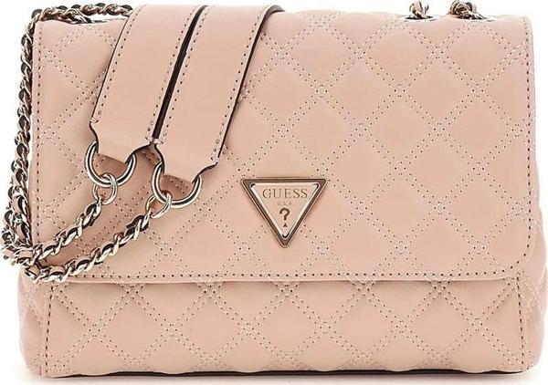 Guess Kadın Pembe Giully Kapitoneli  Çapraz Çanta - Image 1