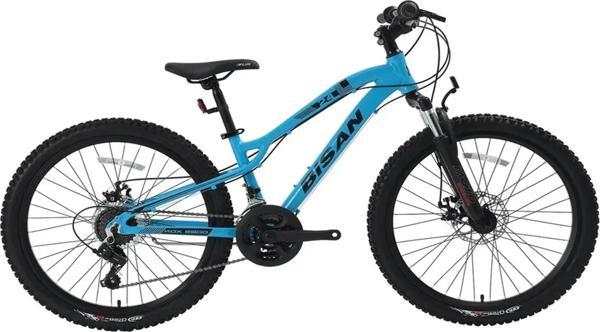 Bisan KDX 2800 D MD Fren 21 Vites 24 Jant Dağ Bisikleti Açık Mavi Siyah 32 Kadro - Image 1