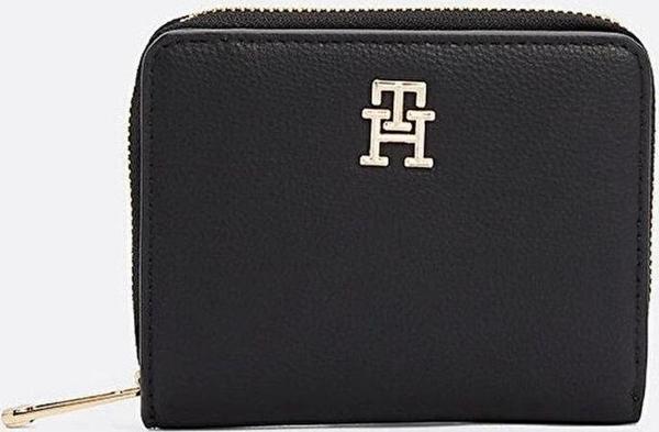 Tommy Hilfiger Logolu Kadın Siyah Cüzdan - Image 1