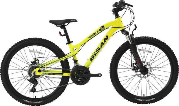 Bisan KDX 2800 D MD Fren 21 Vites 24 Jant Dağ Bisikleti Sarı Siyah 32 Kadro - Image 1