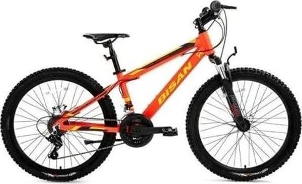Bisan KDX 2900 V Fren 21 Vites 24 Jant Dağ Bisikleti Neon Turuncu Siyah 30 Kadro - Image 1