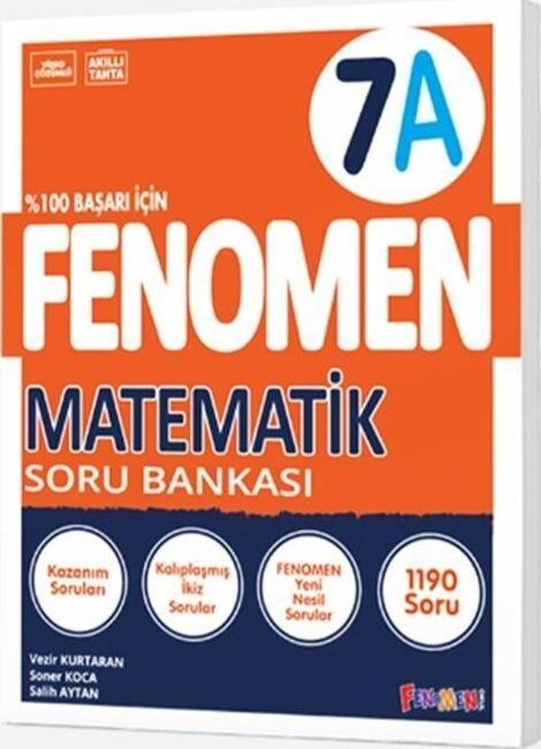 Fenomen Okul Yayınları 7. Sınıf Matematik A Fenomen Soru Bankası - Fenomen Yayıncılık - Image 1