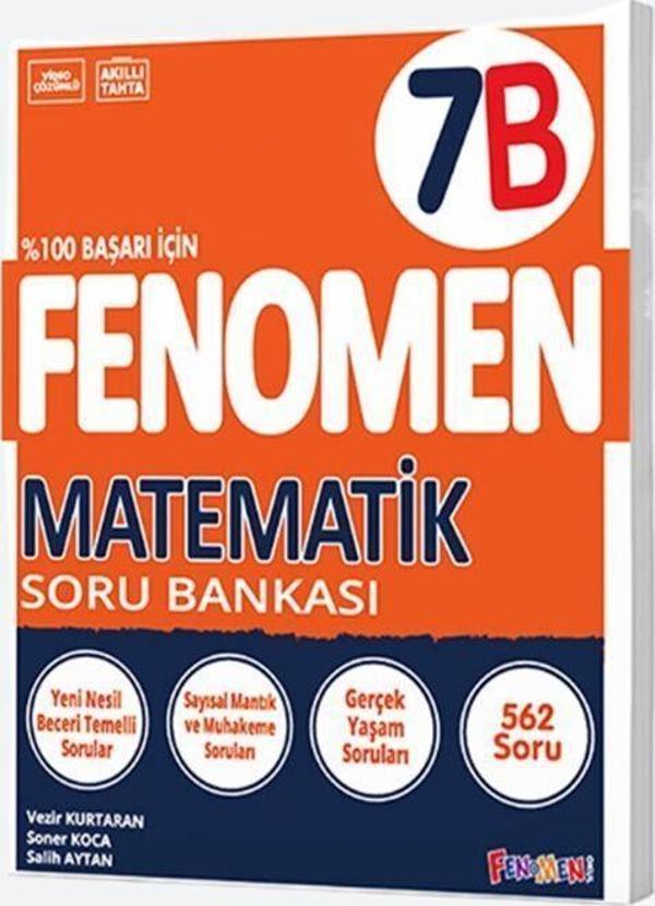 Fenomen Okul Yayınları 7. Sınıf Matematik B Fenomen Soru Bankası - Fenomen Yayıncılık - Image 1