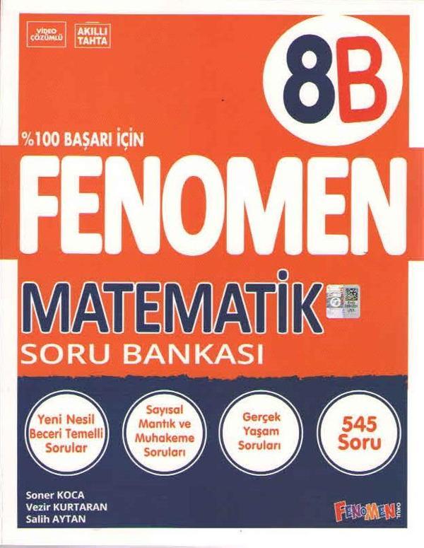 Fenomen Okul Yayınları 8. Sınıf LGS Fenomen Matematik B Soru Bankası - Fenomen Yayıncılık - Image 1