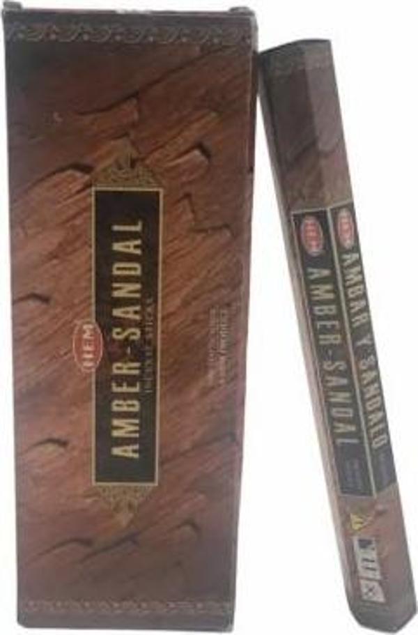 Hem Amber Sandal Aromalı Çubuk Tütsü - Image 1