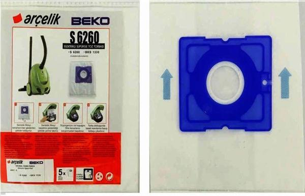 Beko Arçelik S 6260 Süpürge Bez Toz Torbası-20 Adet - Image 1