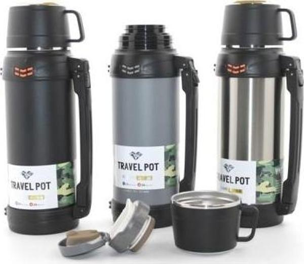 Paslanmaz Çelik Çift Katmanlı Termos 1.2 Lt Model 2 - Image 1
