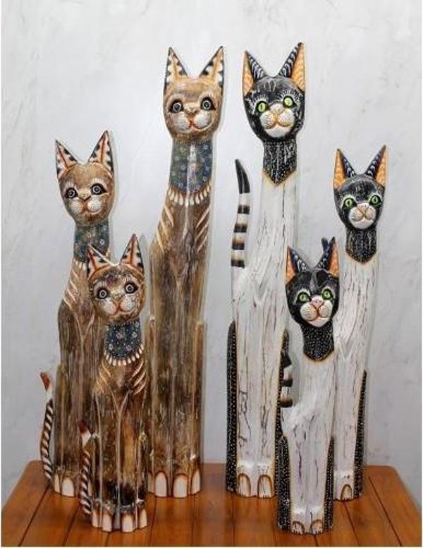 Ahşap 3'lü Kedi Seti 1 Metre Model 3 - Image 1