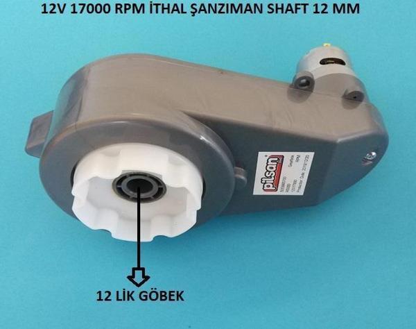 PİLSAN 12V 17000 RPM İTHAL AKÜLÜ ARABA ŞANZIMAN SHAFT 12 MM - Image 1