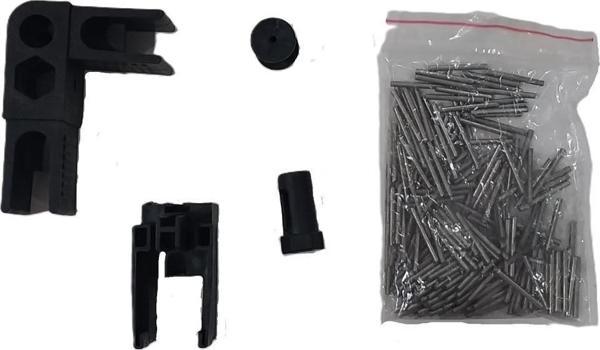 Plise Sineklik Aksesuar Takımı Siyah 100 Lü Paket - Image 1