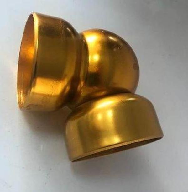 50mm Boş Küre Dirsek Sarı 4'lü Paket - Image 1