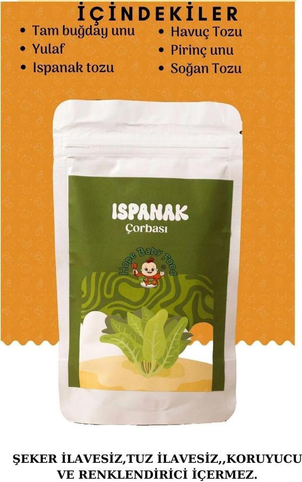 Hope Baby Food Ispanak Çorbası +8 Ay - 100 Gram - Image 1