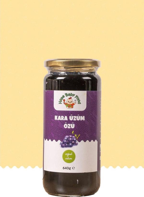 Hope Baby Food Kara Üzüm Özü (%100 Kara Üzüm) -(Soğuk Sıkım) 640 Gram - Image 1