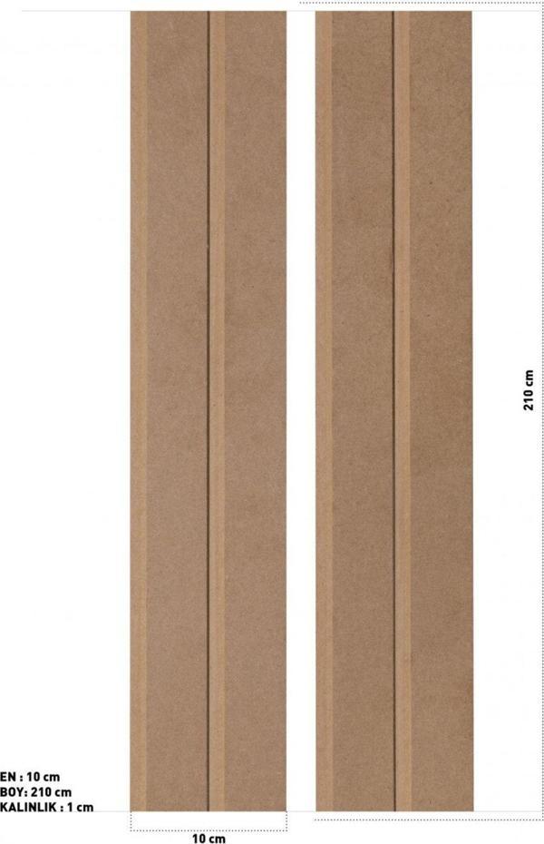 Rafhomestore Ham Mdf Lambri Duvar Kaplama Paneli (1Adet) - Image 1