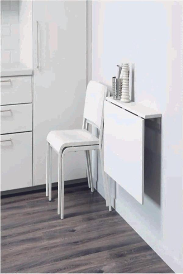 Kiyra Wood 1. Sınıf Açılır Kapanır Duvara Monte Raf Masa -Mutfak Masası 70x45 cm - Image 1