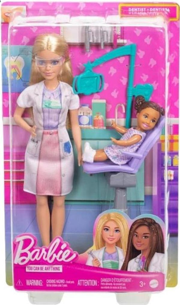 Barbie Bakım Temalı Kariyer Oyun Seti Diş Hekimi Bebeği JCR74 - Image 1