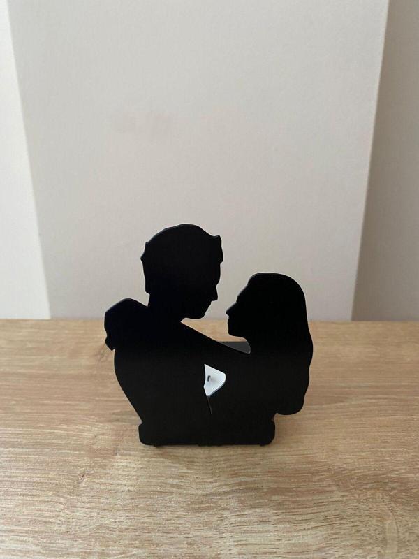 Nfsdızayn Lazer Kesim Dekoratif Sarılan Çift Desenli Metal Mumluk - Image 1