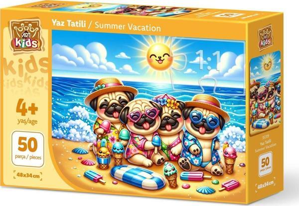Art Puzzle Art Çocuk Yaz Tatili 50 Parça Puzzle - Image 1
