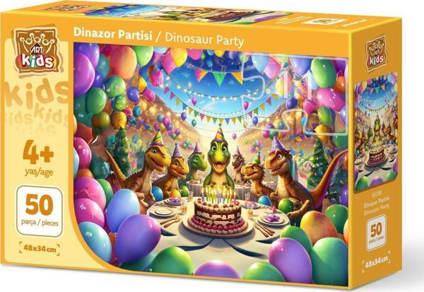 Art Puzzle Art Çocuk Dinazor Partisi 50 Parça Puzzle - Image 1