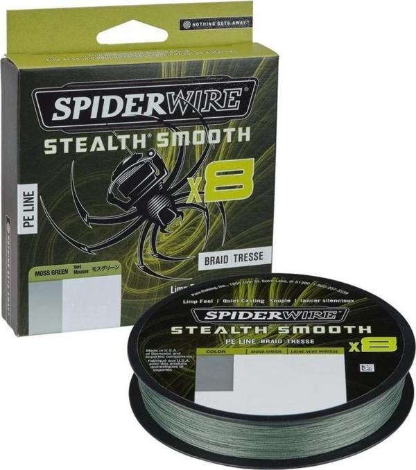 SpiderWire Stealth Smooth x8 Pe Braid 150m Moss Green Örgü İp 0.11mm - Image 1