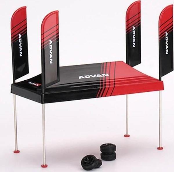 Mini GT Paddock Service Tent Set - ADVAN - Image 1