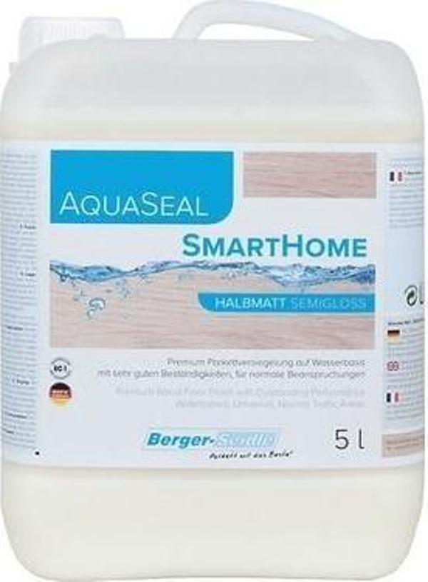 Su Bazlı Parke Cilası Yarı Mat Berger SmartHome 5 lt 1k - Image 1