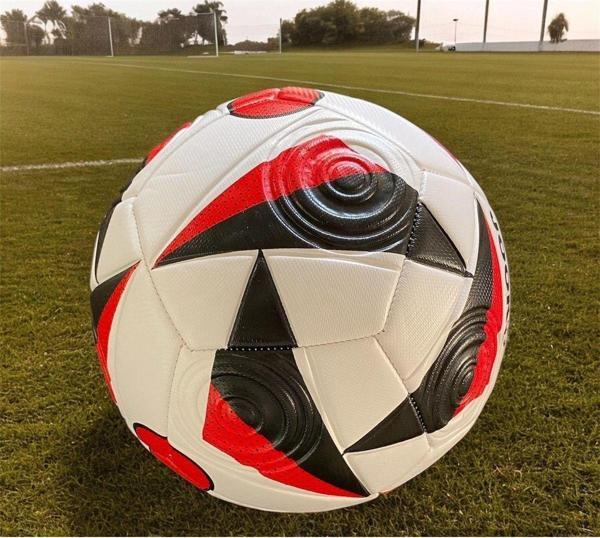 Mubx Avrupa Futbol Şampiyonası Maç Topu Kabartmalı Yüzey Halı Saha Çim Topu(Beton Zemine Uygun) Pompa - Image 1