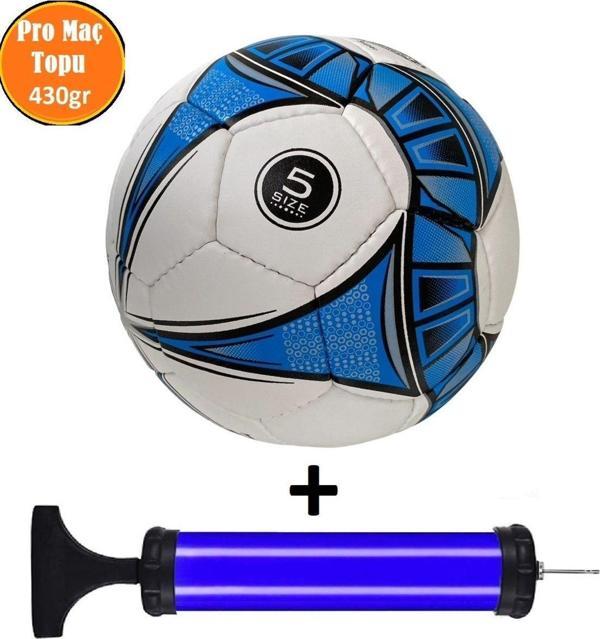 Mubx Pro Maç Topu El Dikişli Ultra Sağlam Sert Zemin Futbol Topu Hali Saha Topu+Pompa - Image 1