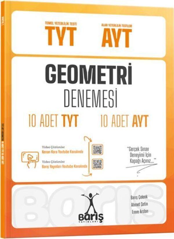 Barış Yayınları TYT AYT Geometri Denemesi 10 Adet TYT 10 Adet AYT - Barış Çelenk - Image 1