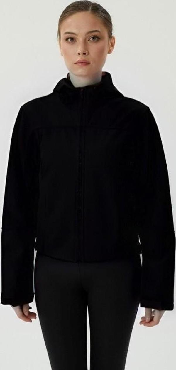 Exuma Kadın Siyah Softshell Mont 2421192 - Image 1