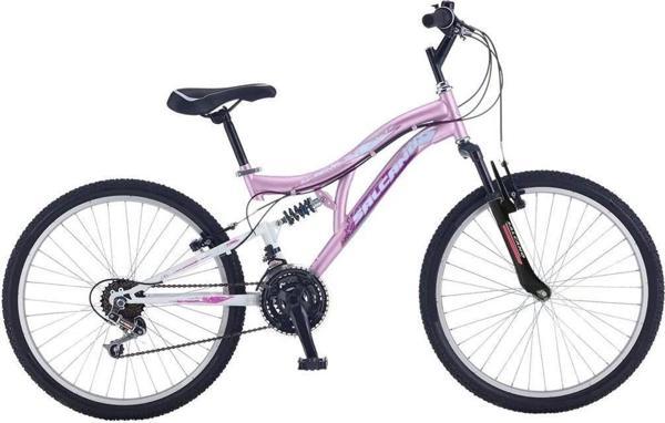 Salcano Helen 26 V Fren 21 Vites Çift Amortisörlü 26 Jant Dağ Bisikleti Pudra Pembe Mor - Image 1