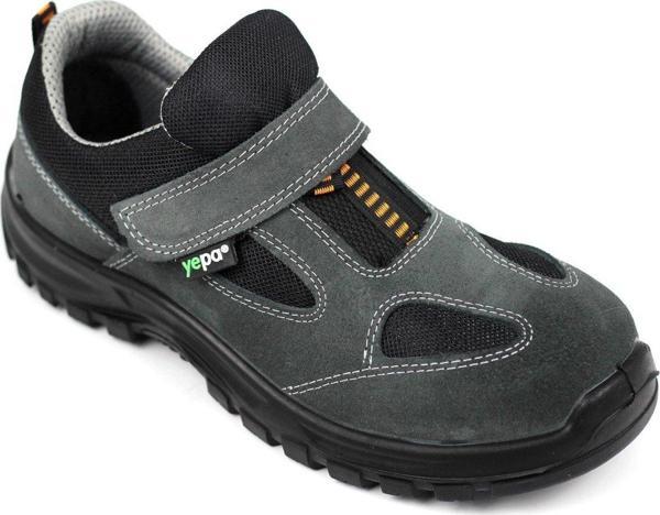 Yepa B34 14-53 Gri Süet Yazlık Çelik Burunlu İş Ayakkabısı 42 Numara - Image 1