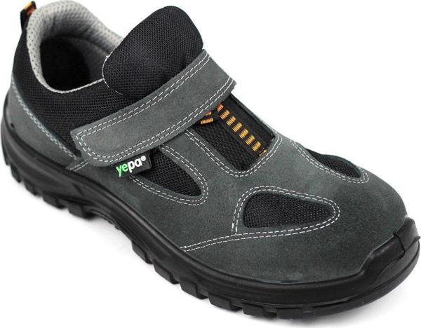 Yepa B34 14-53 Gri Süet Yazlık Çelik Burunlu İş Ayakkabısı 46 Numara - Image 1