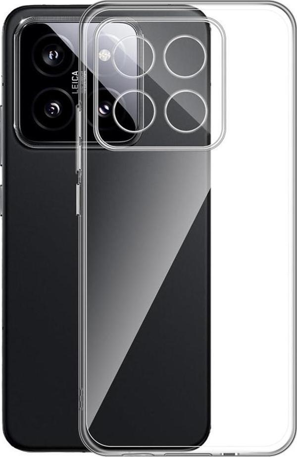 Xiaomi 14T Pro Kılıf Kamera Korumalı Silikon Şeffaf Arka Kapak - Image 1