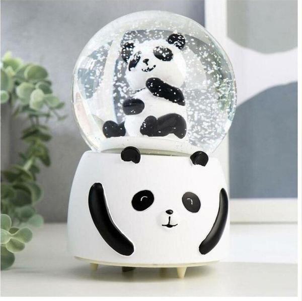 Siyah Beyaz Panda Kar Küresi Büyük Boy - Image 1