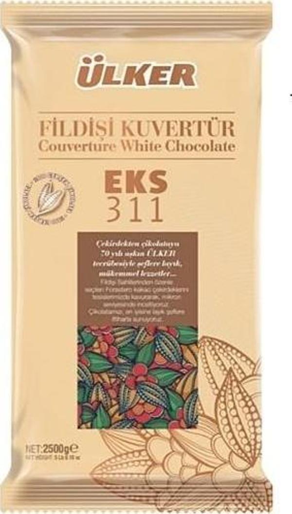 Ülker Kuvertür Beyaz - Fildişi Çikolata 2,5 kg - Image 1