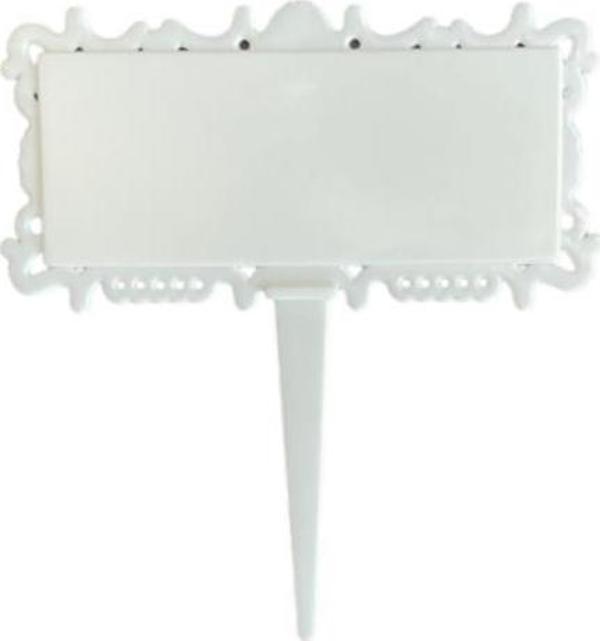 BEYAZ PLASTİK BÜYÜK FİYAT ETİKETİ 50 Lİ - Image 1