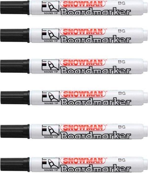 Snowman Bg-12 S Tahta Kalemi Siyah - 6 Adet - Image 1