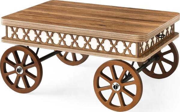 SEFA HOME 4 TEKERLEKLİ SİHİRLİ SEHPA 555 R - Image 1
