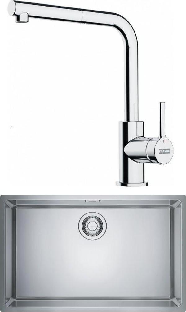 Maris Mrx 110-70 Eviye, Lina Spiralli Inox Armatür Seti - Image 1