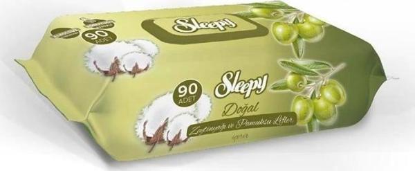 Nessiworld  Doğal Zeytinyağlı Islak Havlu Mendil 90 Adet - Image 1