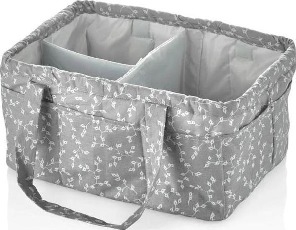 Babyjem Katlamalı Anne & Bebek Organizer 795 Gri Çiçek - Image 1