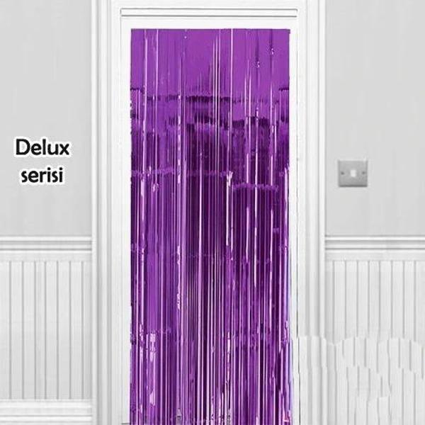 Işıltılı Duvar Ve Kapı Perdesi Mor Renk 90X200 Cm - Image 1