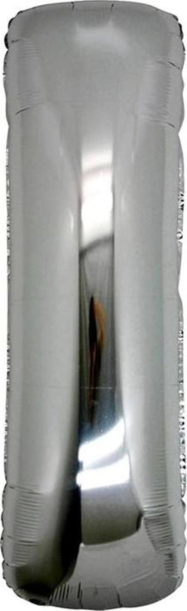 I Harf Folyo Balon Gümüş Renk  40 Inç - Image 1