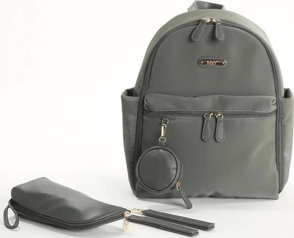 M&Y Diamond Anne Bebek Bakım Sırt Çantası 7345 Gri - Image 1