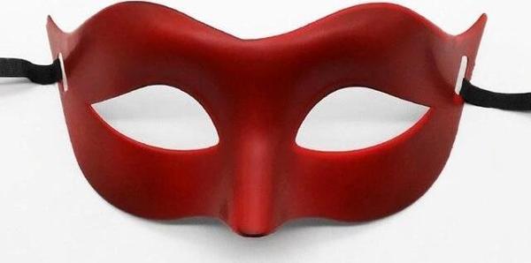 Kırmızı Renk Masquerade Kostüm Partisi Venedik Balo Maskesi - Image 1